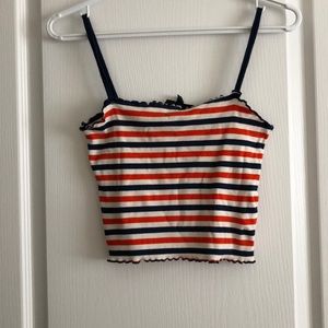 Striped Top Shop crop top